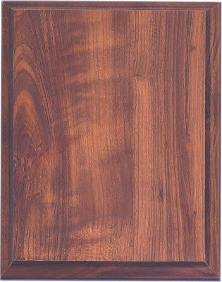 Particle Wood Finish Plaque