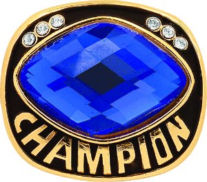 Cut Glass Champion Ring Insert