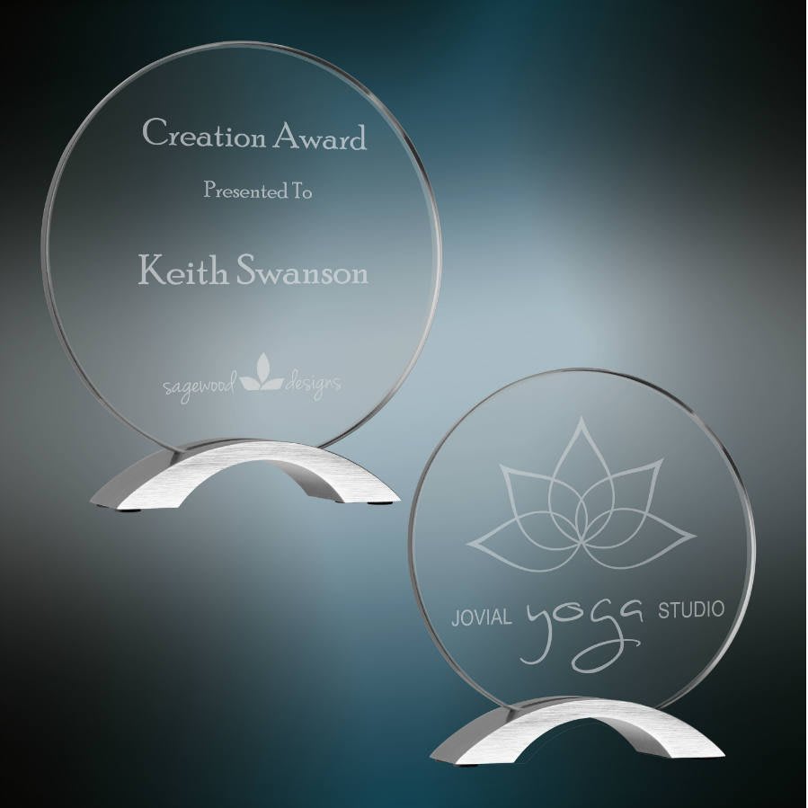 Round Cosmic Acrylic with Silver Base Sample Set