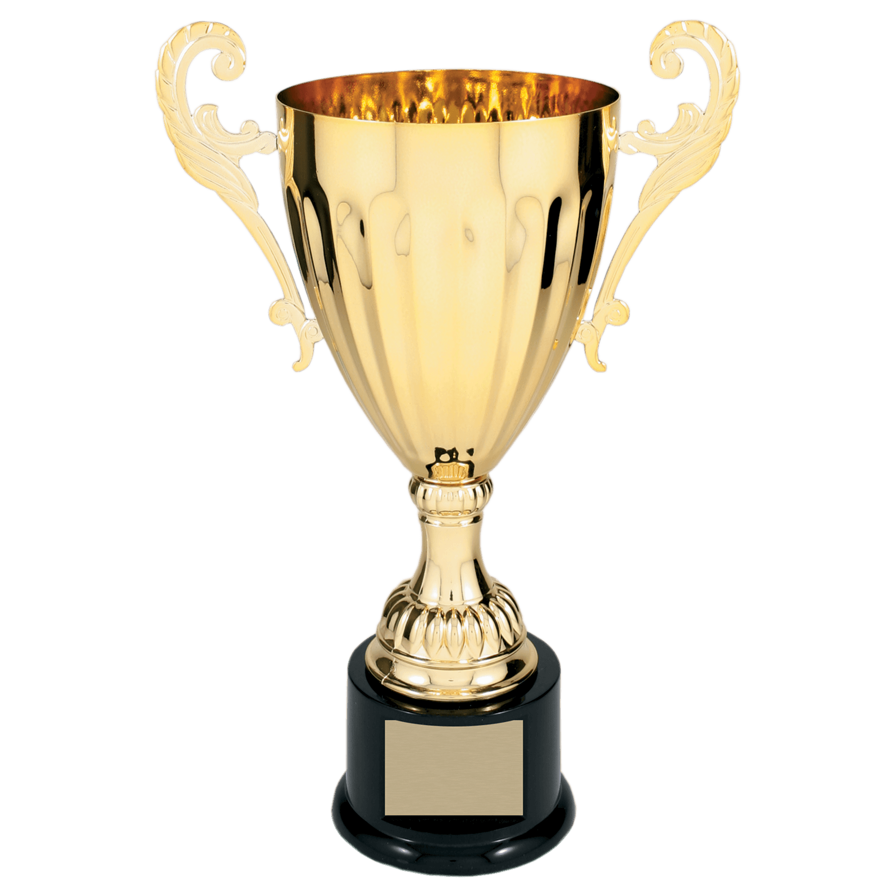 Completed Metal Cup Trophy on Plastic Base