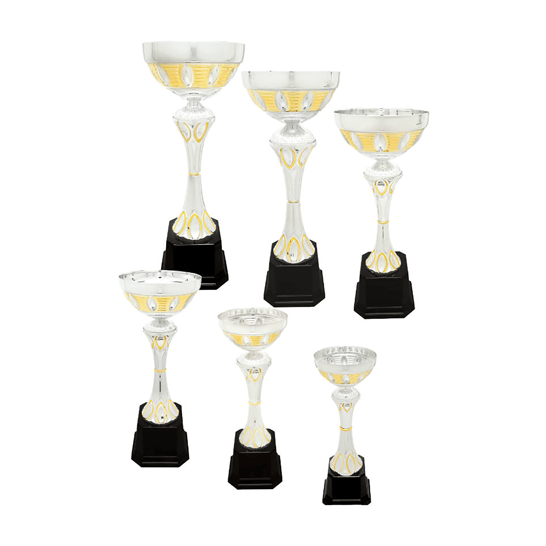 290 Series Silver/Gold Completed Metal Cup Sample Set