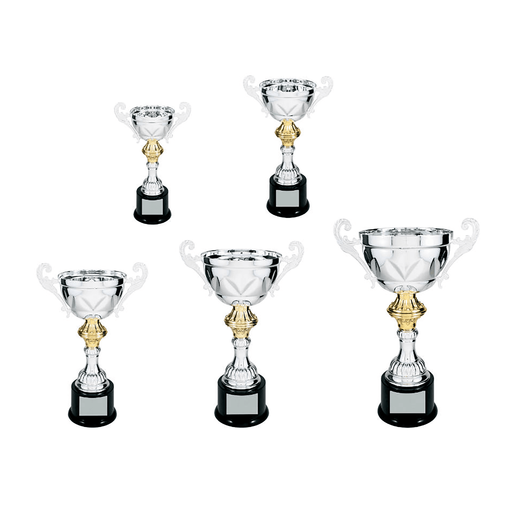 200 Series Silver Completed Metal Cup Sample Set