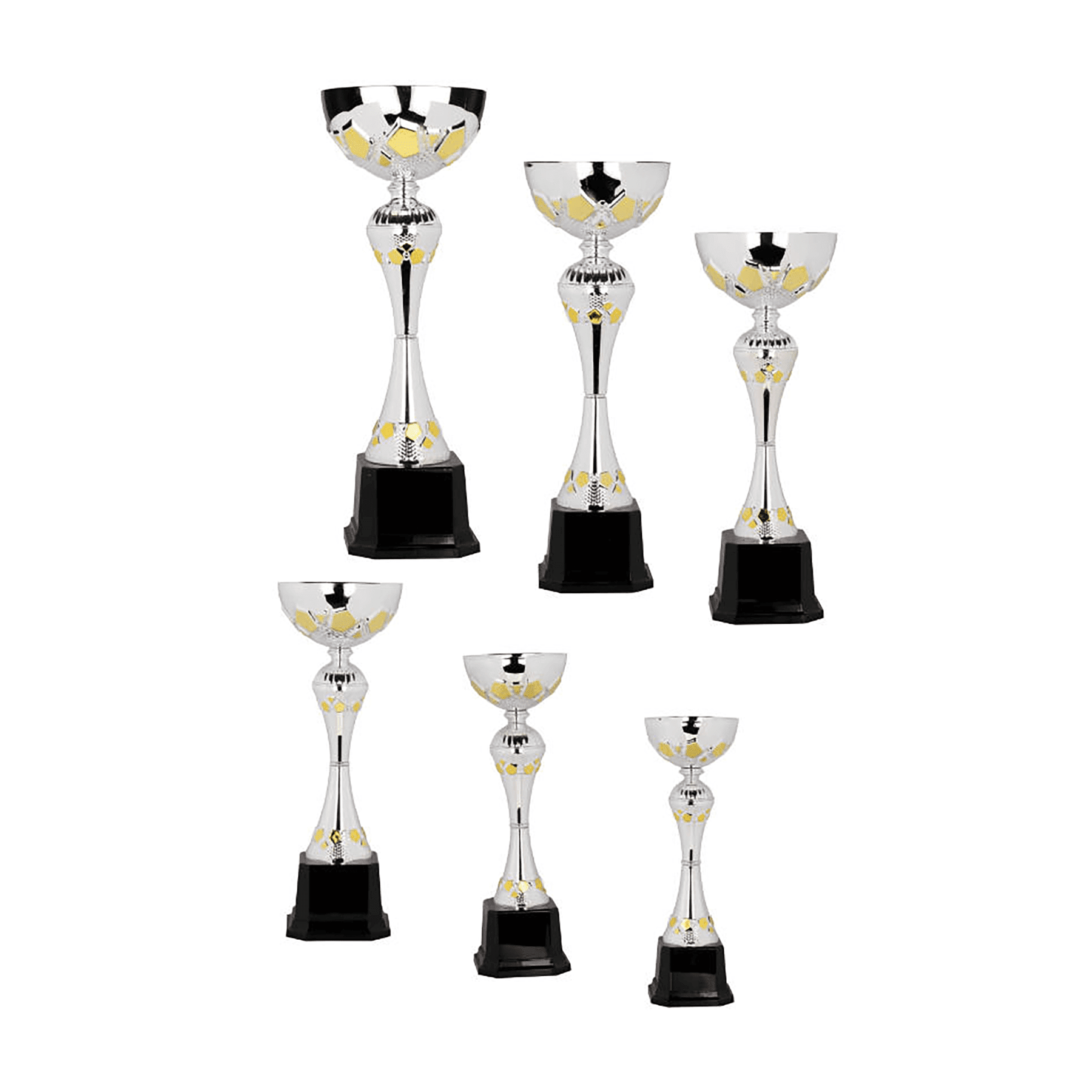 310 Series Silver/Gold Completed Metal Cup Sample Set