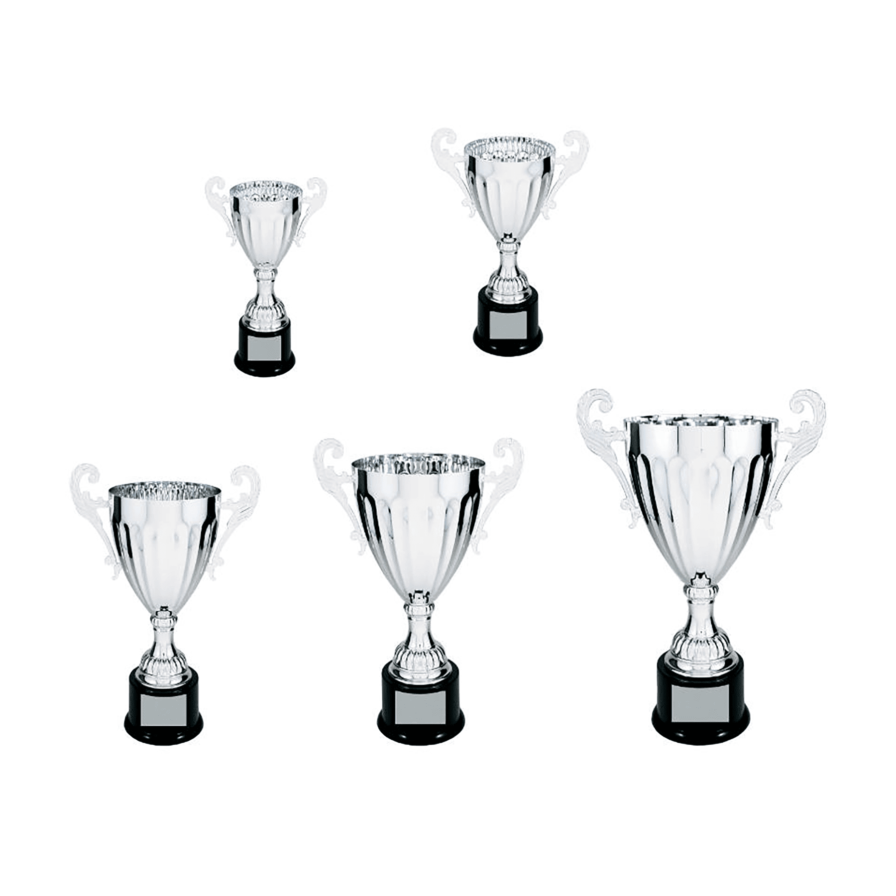 300 Series Silver Completed Metal Cup Sample Set