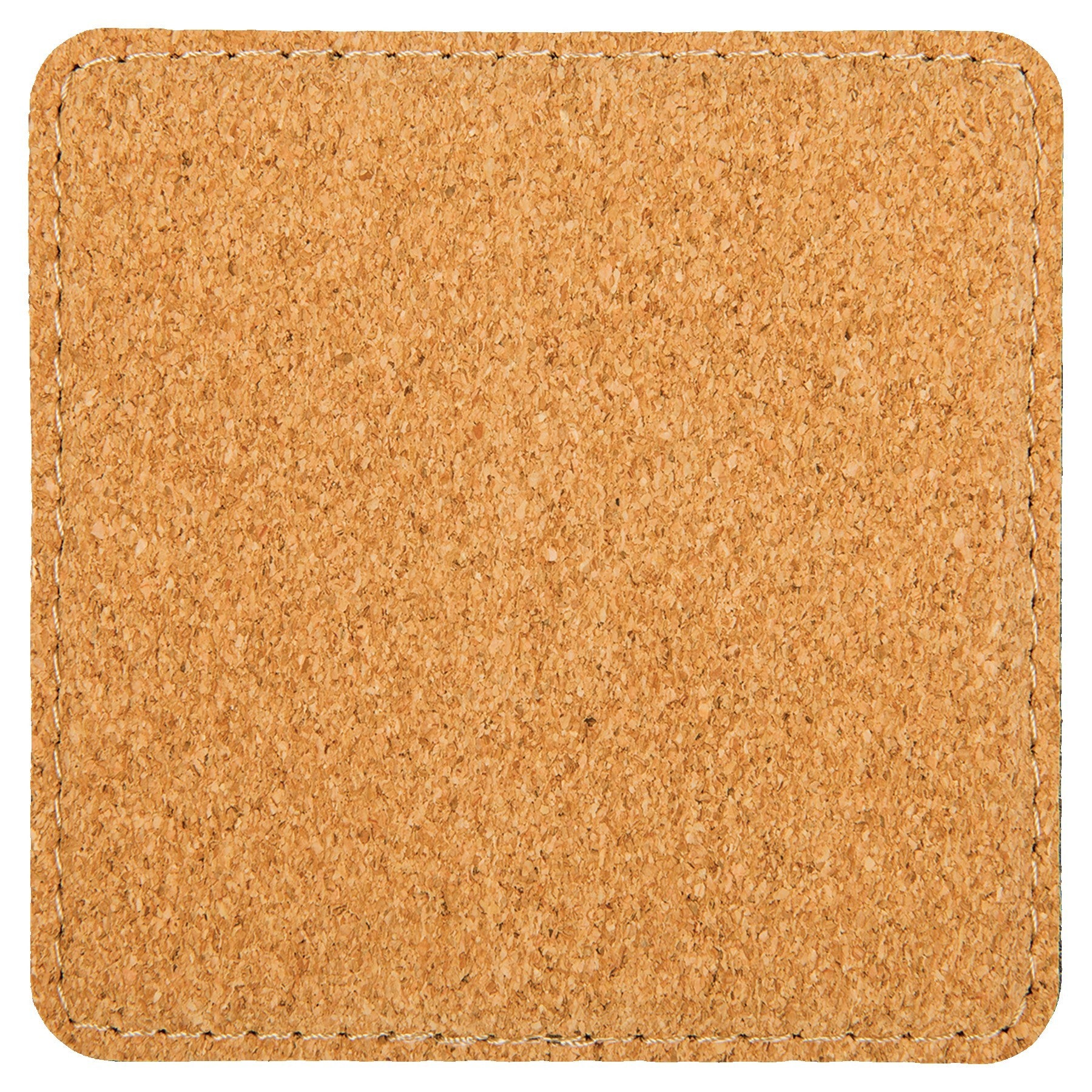 Custom Laser Engravable Leatherette Coaster - Square
