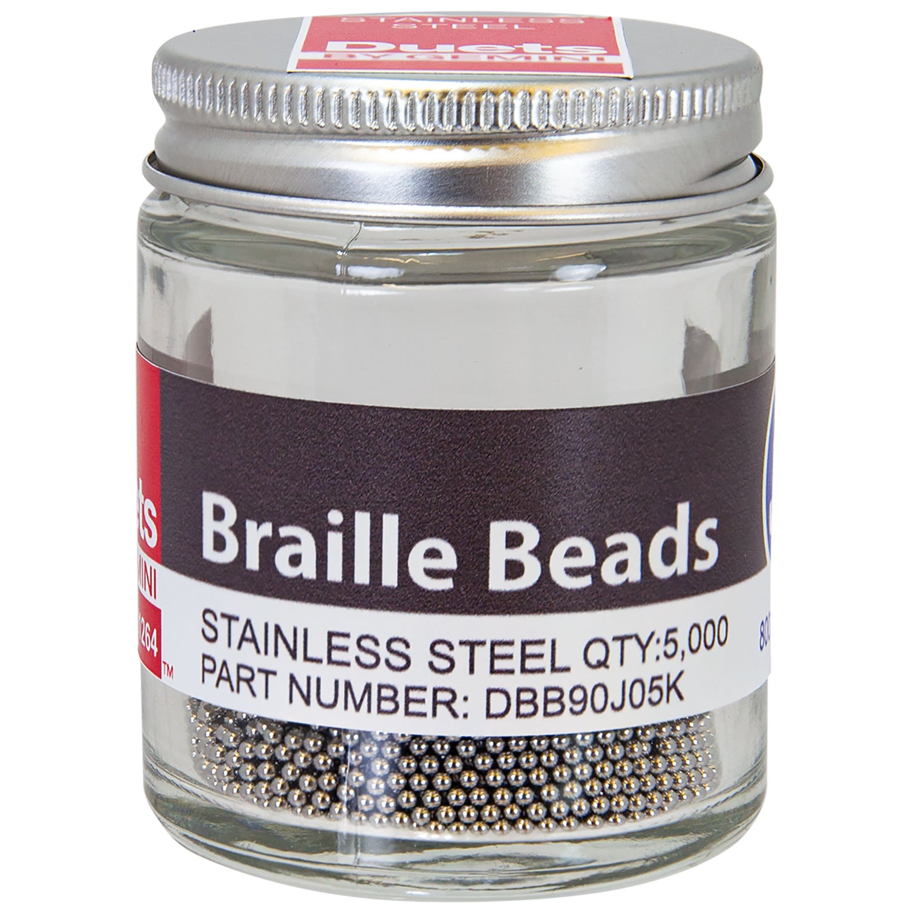Stainless Steel Braille Beads