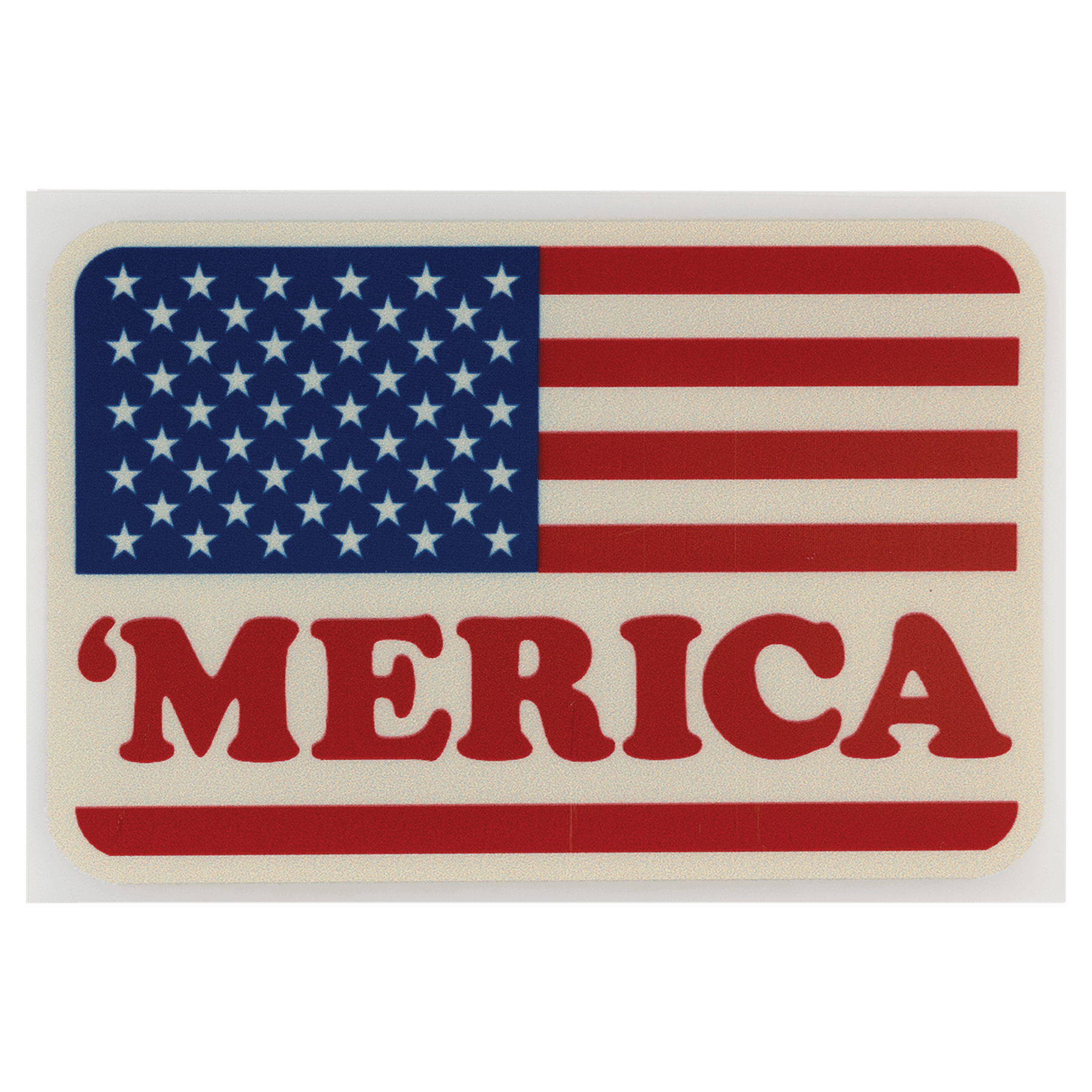 Rectangle Retro 'Merica Flag DTF Transfer