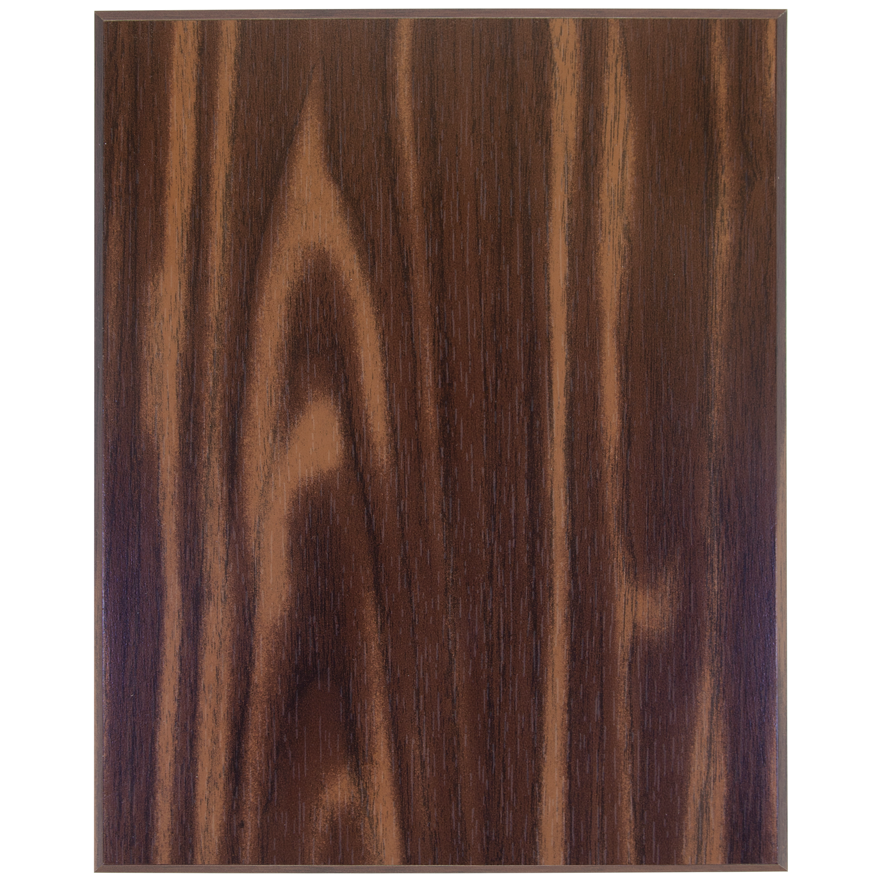 Walnut Finish Plaque with 45 Degree Bevel Edge