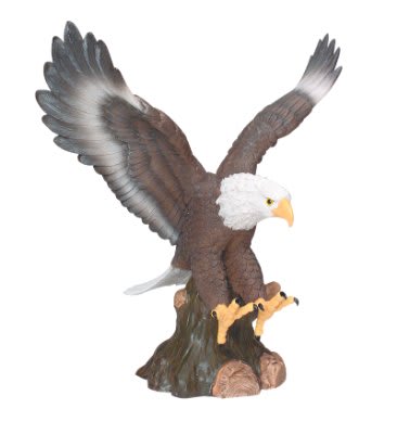 Hand Painted Eagle Resin Figurine