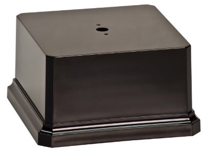 Gloss Black Square Plastic Weighted Base