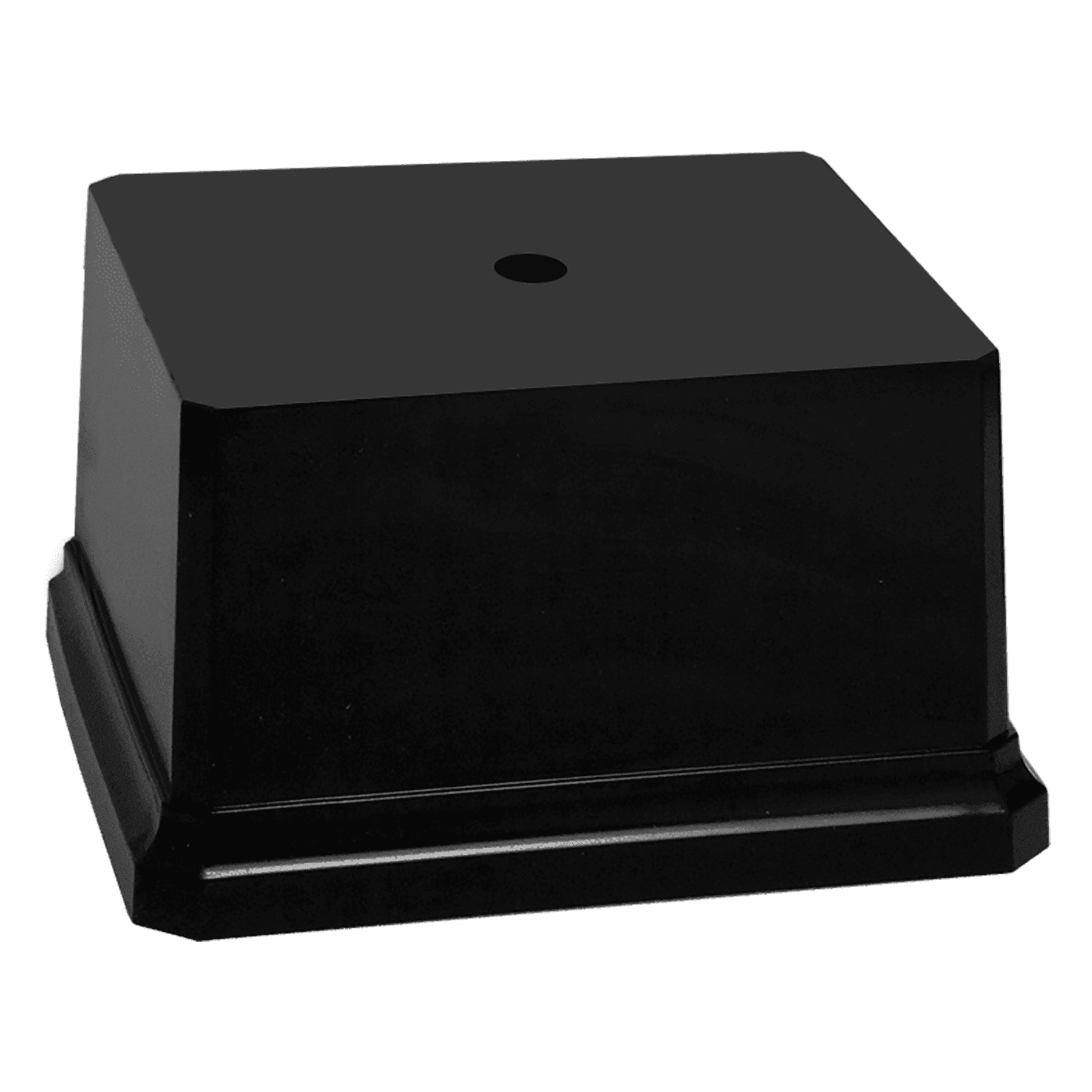 Gloss Black Square Plastic Replacement Base