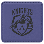 Custom Laser Engravable Leatherette Coaster - Square