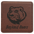 Custom Laser Engravable Leatherette Coaster - Square