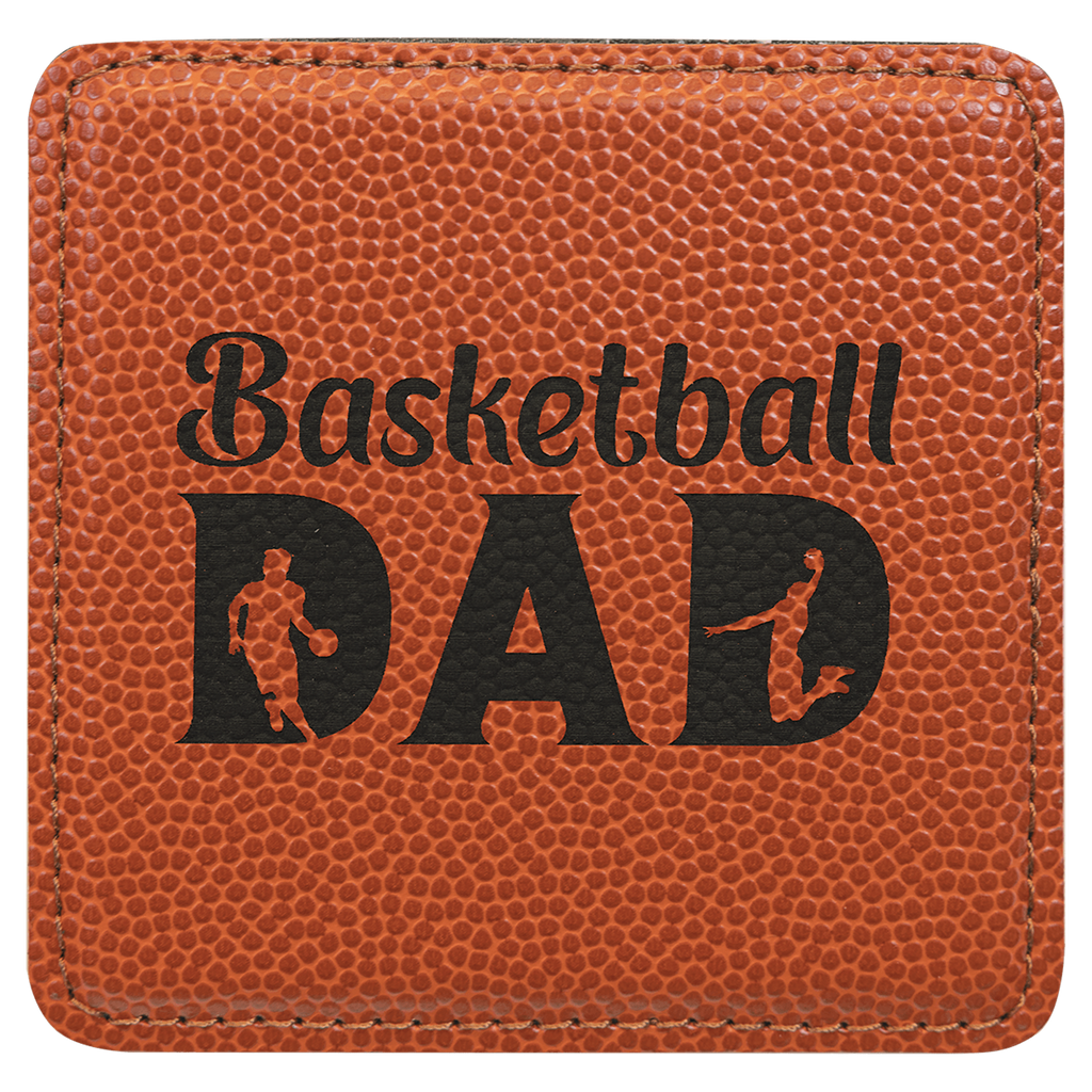 Custom Laser Engravable Leatherette Coaster - Square