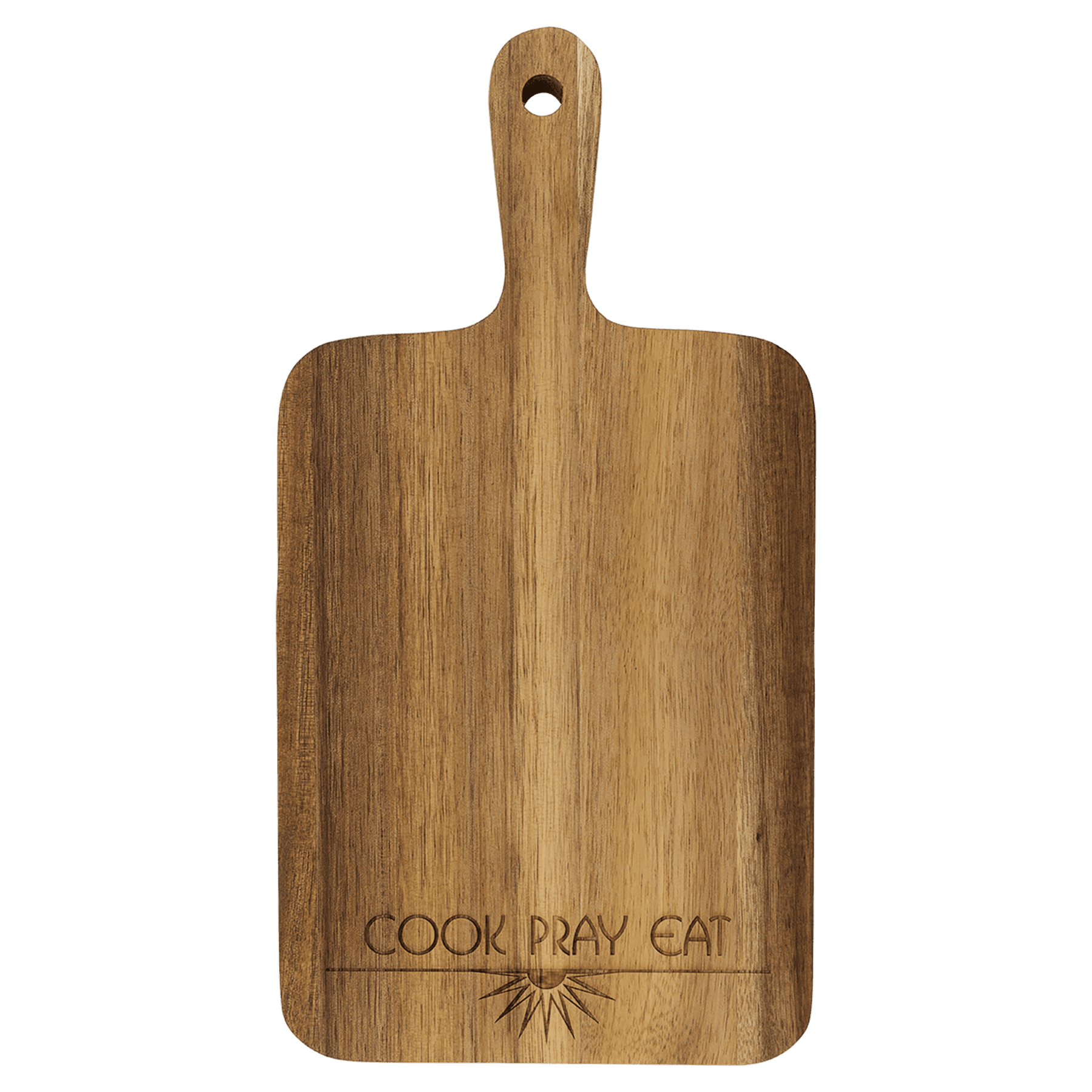 2323- Acacia Wood Paddle Shaped Cutting Board (13.5" x 7")