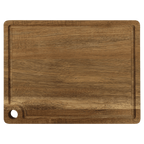 2324 - Acacia Wood Cutting Board with Drip Ring (11 1/2" x 8 3/4")