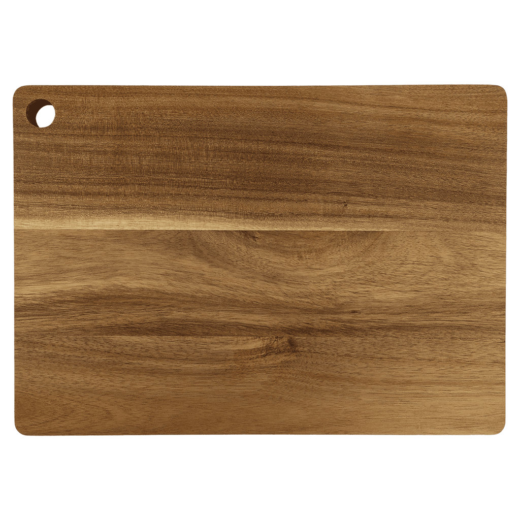 2325- Acacia Wood Cutting Board with Drip Ring (13.75" x 9.75")