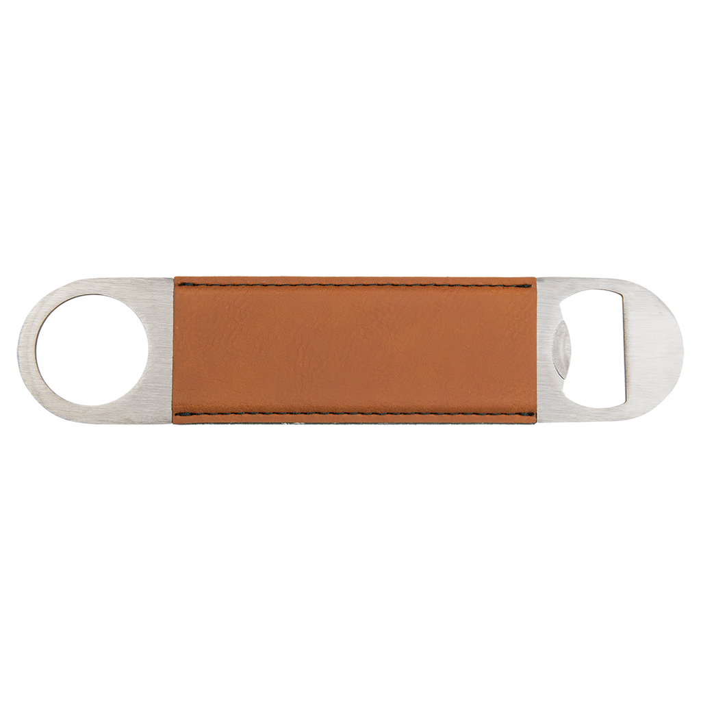Custom Laser Engraved Leatherette Bar Blade Bottle Opener