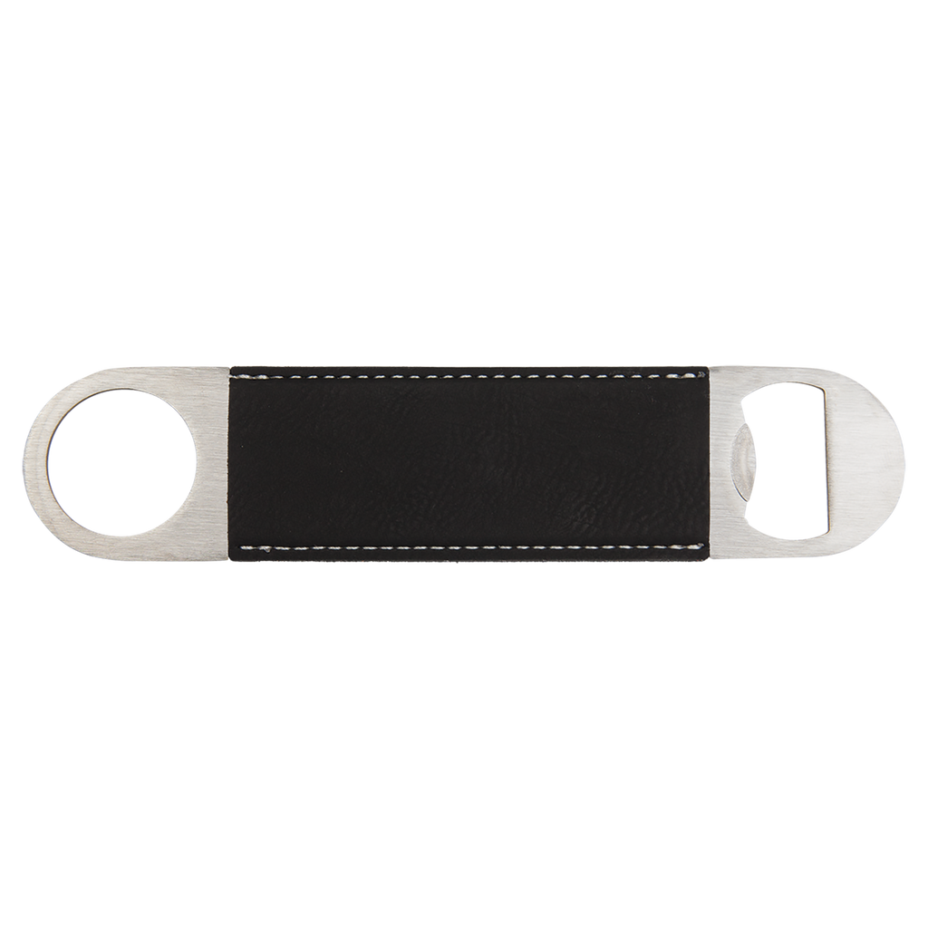 Custom Laser Engraved Leatherette Bar Blade Bottle Opener