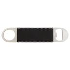 Custom Laser Engraved Leatherette Bar Blade Bottle Opener