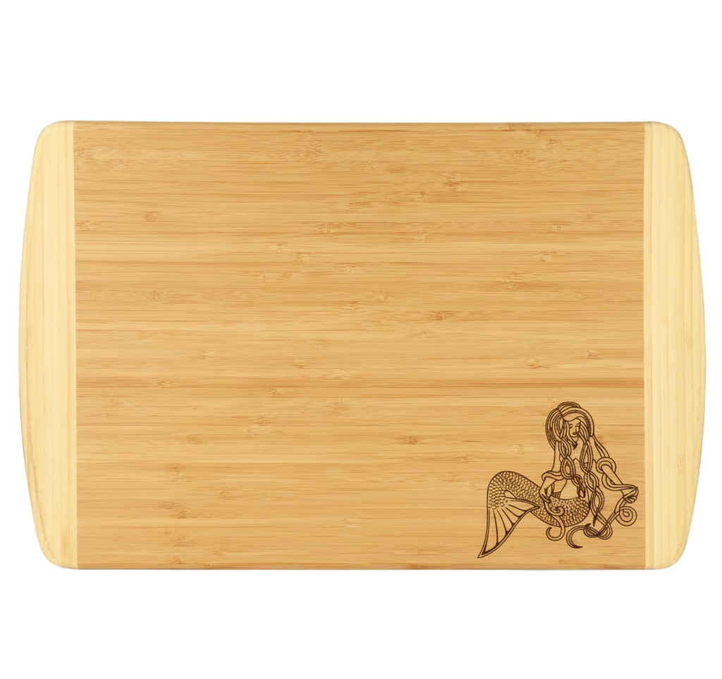 Two-Tone Bamboo Board - 18" x 12" - Personalized & Eco-Friendly