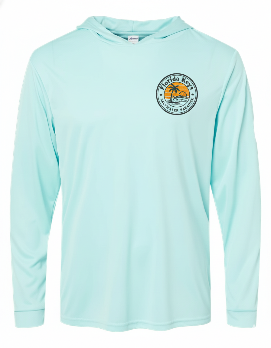 Custom Printed Paragon Bahama Performance Hooded Long Sleeve