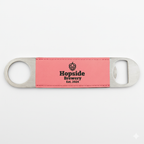 Custom Laser Engraved Leatherette Bar Blade Bottle Opener