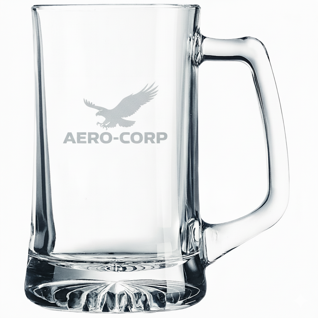 Custom 14 oz. Laser Engraved Beer Mug