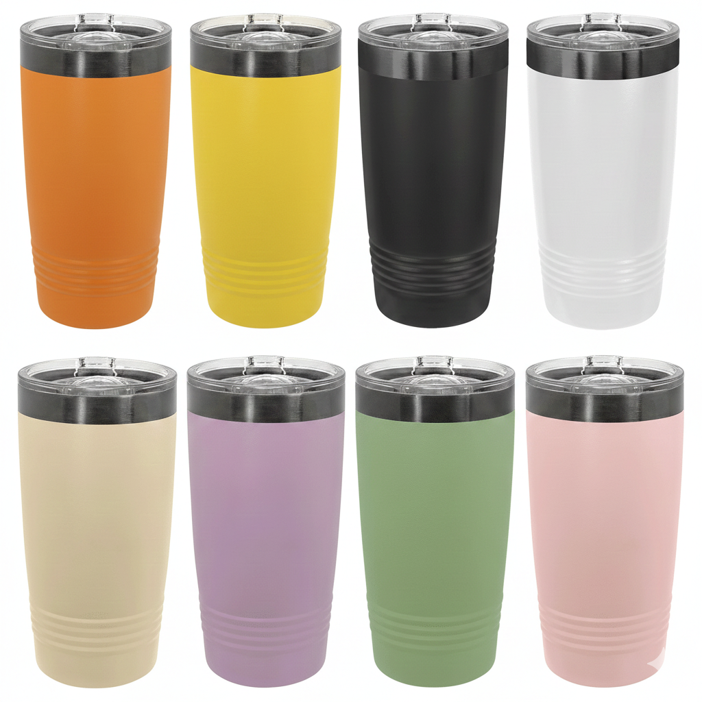 20 oz. Ringneck Tumblers with Slider Lid | Custom Black Ion & Laser Engraving