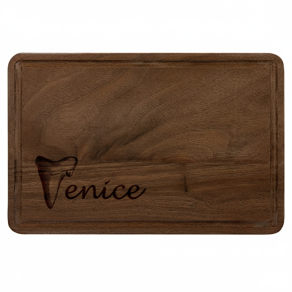 0940w - Custom Walnut Cutting Board with Drip Ring