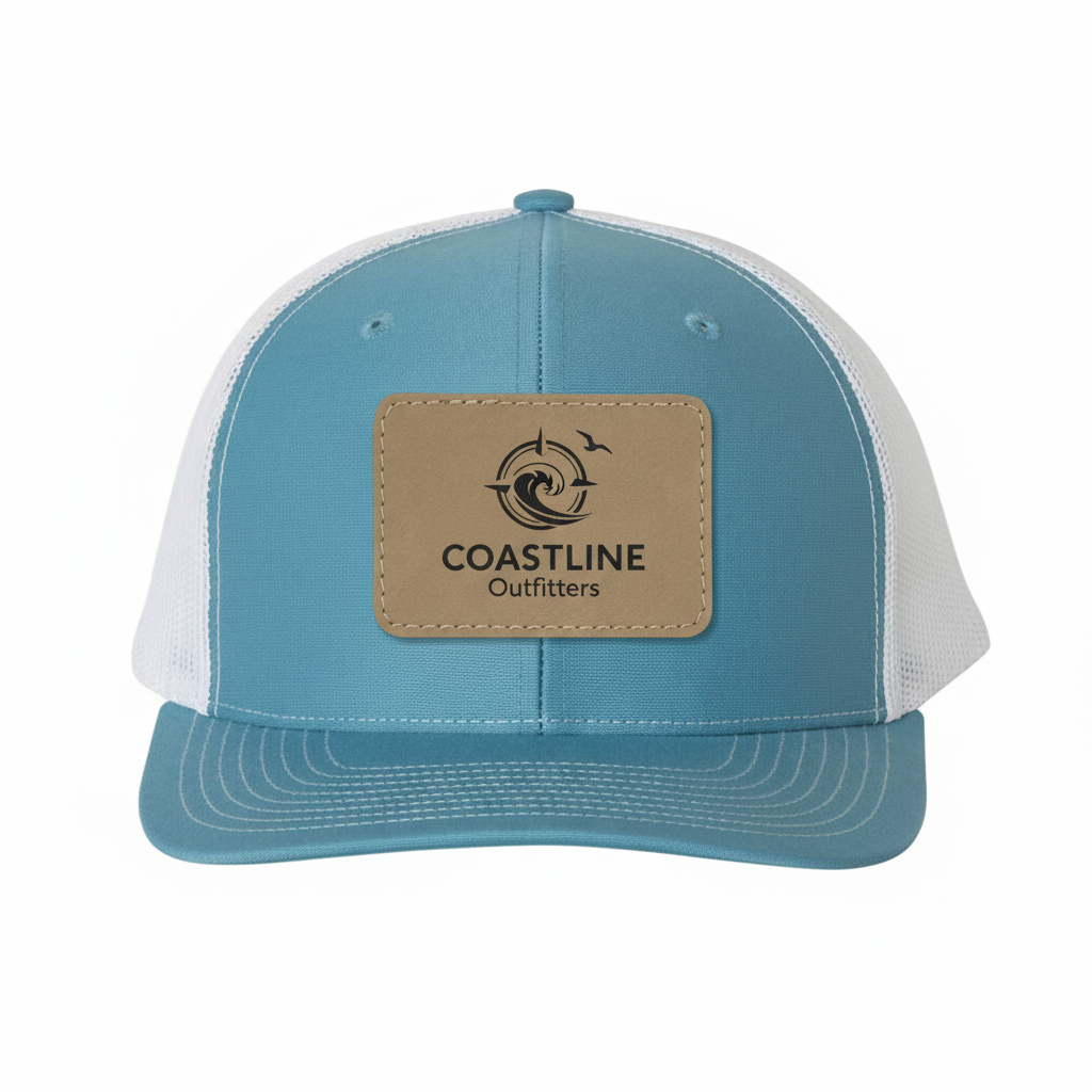 Custom Leather Patch or Printed Richardson Trucker Hat 112