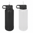 Polar Camel 32 oz. Vacuum Insulated Water Bottles | Ghost Black & White Custom Engraved