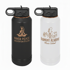 Custom 32 oz. Black or White Rose Gold Water Bottle