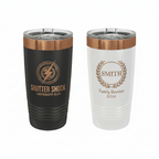 Custom 20 oz. Black or White Rose Gold Ringneck Tumbler