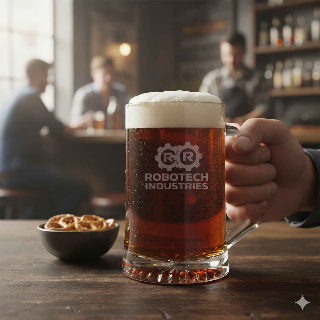 Custom 25 oz. Laser Engraved Beer Mug