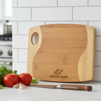 0191 - Bamboo Wavy Two Tone Cutting Board