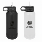 Polar Camel 32 oz. Vacuum Insulated Water Bottles | Ghost Black & White Custom Engraved