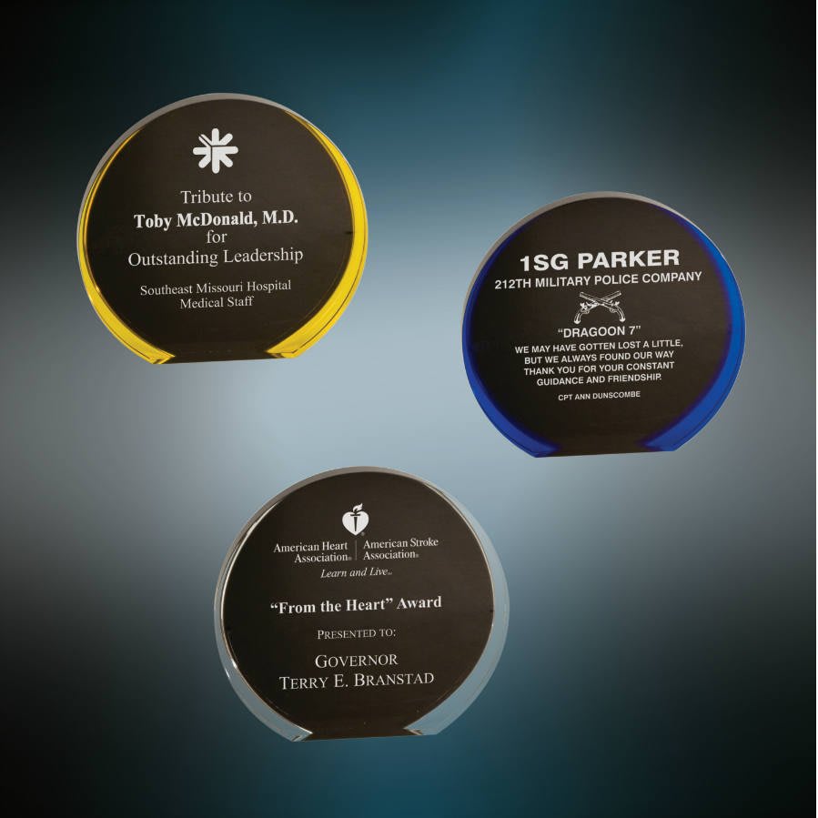 Luminary Circle Acrylic Blank Sample Set