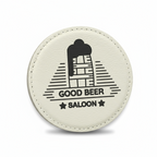 Custom Laser Engravable Leatherette Coaster - Round