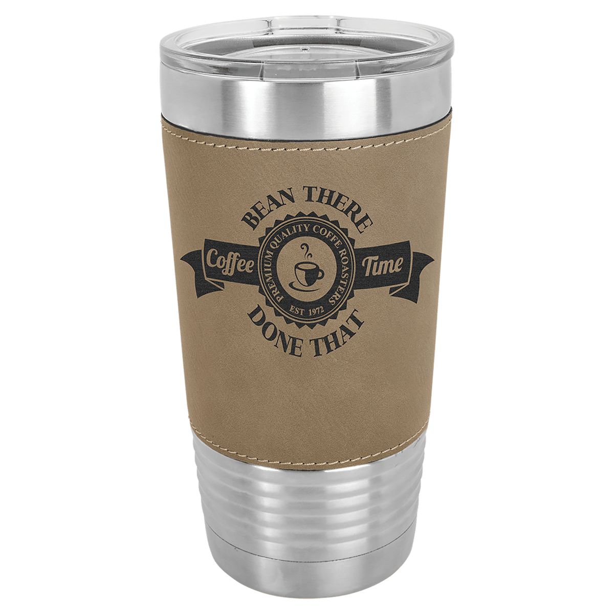 Polar Camel 20 oz. Leatherette Grip Tumbler with Standard Lid