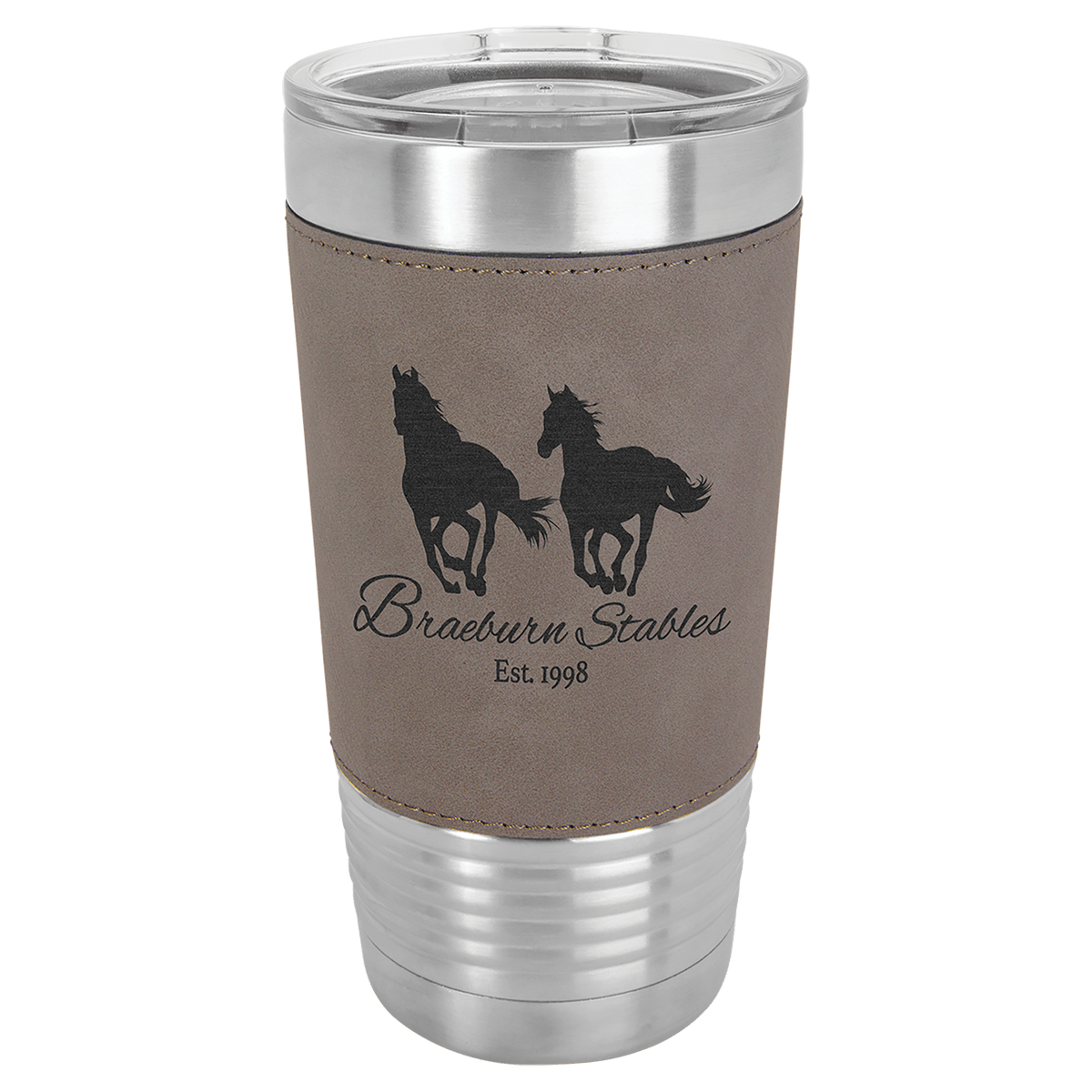 Polar Camel 20 oz. Leatherette Grip Tumbler with Standard Lid