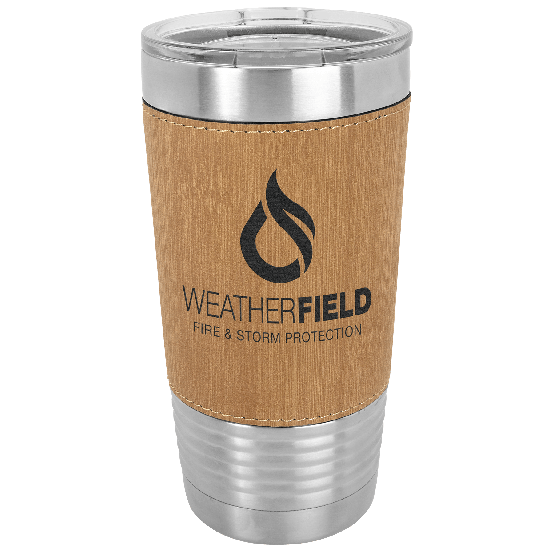 Polar Camel 20 oz. Leatherette Grip Tumbler with Standard Lid