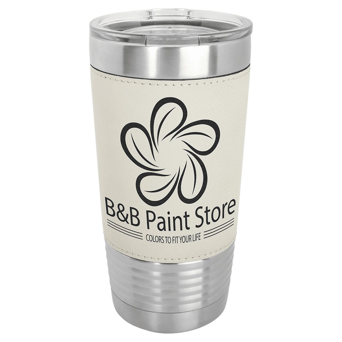 Polar Camel 20 oz. Leatherette Grip Tumbler with Standard Lid