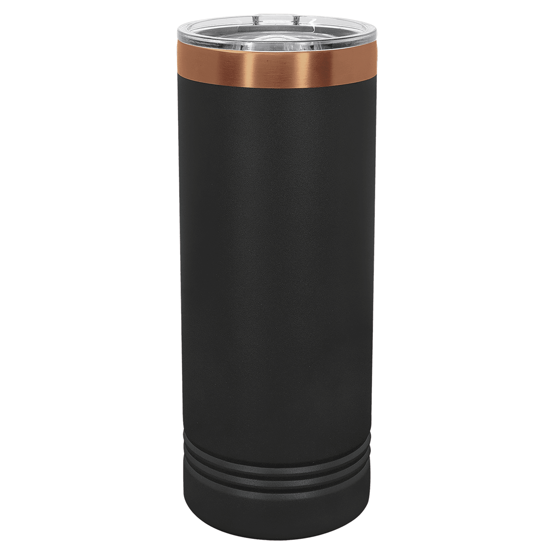 Custom 22 oz. Black or White Rose Gold Skinny Tumbler