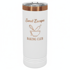 Custom 22 oz. Black or White Rose Gold Skinny Tumbler