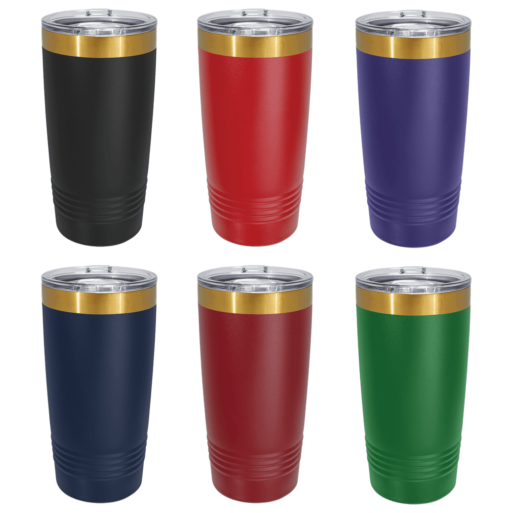 20 oz. Bright Gold ION-Plated Tumblers | Premium Custom Engraved Bulk Collection