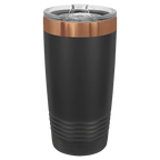 Custom 20 oz. Black or White Rose Gold Ringneck Tumbler