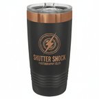 Custom 20 oz. Black or White Rose Gold Ringneck Tumbler
