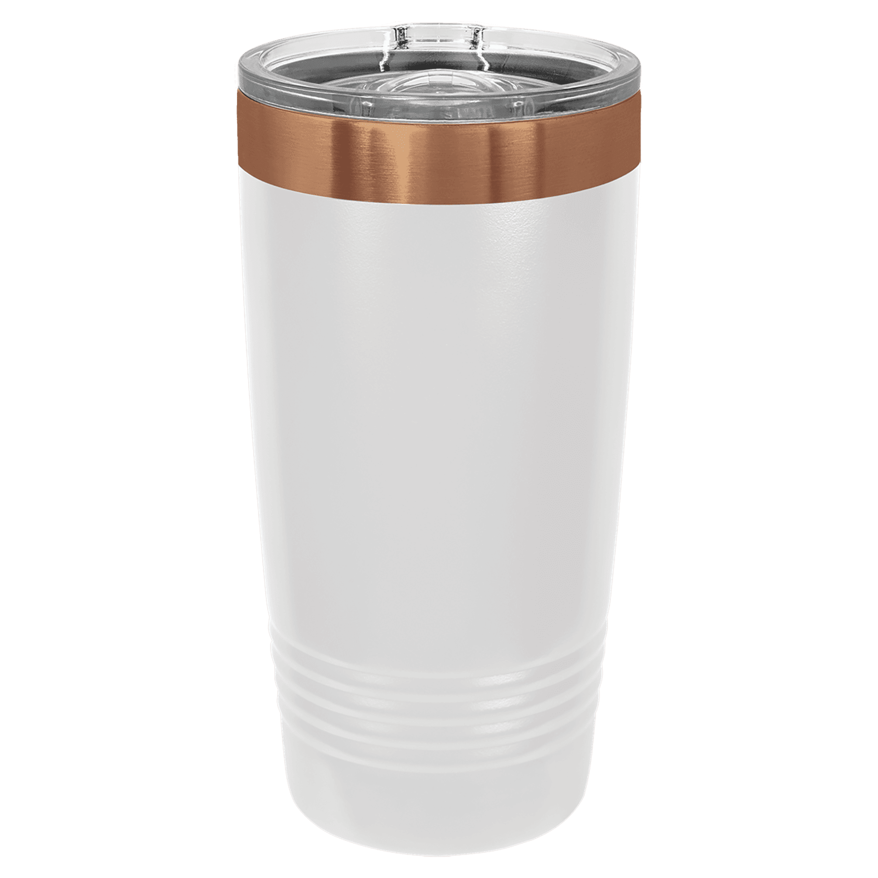 Custom 20 oz. Black or White Rose Gold Ringneck Tumbler