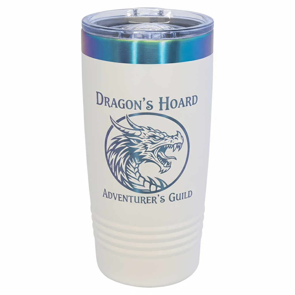 Custom 20 oz. Prism Ringneck Tumbler in White or Black